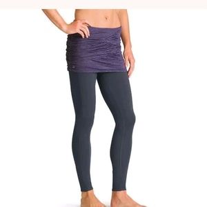 Athleta Asphalt Nightshade Purple Skirted Leggings
